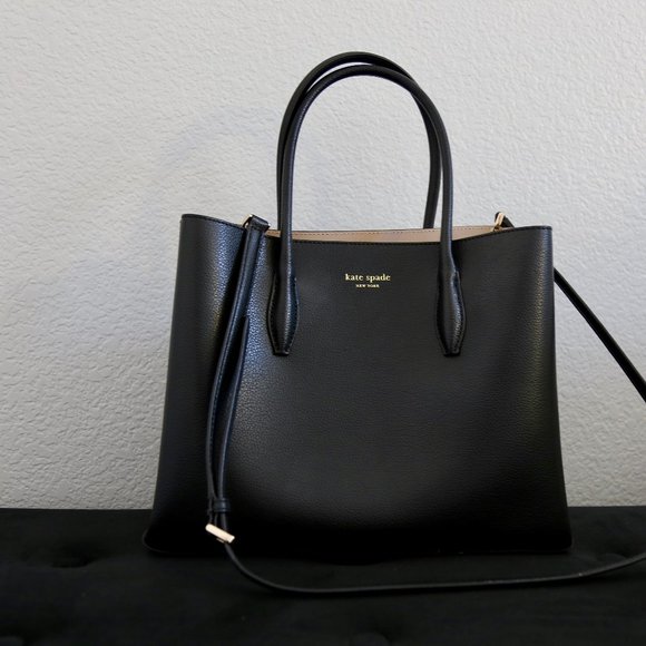 Kate Spade eva medium top zip satchel black - Picture 2 of 6